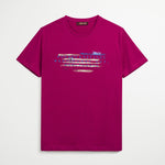 T-Shirt in Cotone con Stampa Grafica e Scritta - Anemone