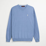 Maglione 100% Cotone Girocollo - Forever Blue