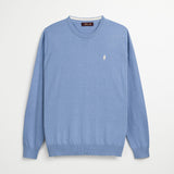 Maglione 100% Cotone Girocollo - Forever Blue