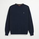 Maglione 100% Cotone Girocollo - Navy Blazer