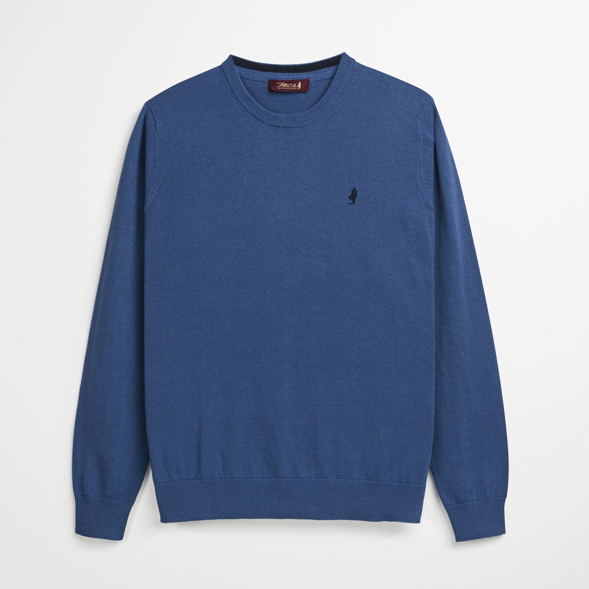 Maglione 100% Cotone Girocollo - True Navy