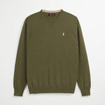 Maglione 100% Cotone Girocollo - Burnt Olive