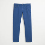 Pantalone Cinque Tasche in Popeline Slim - True Navy