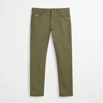 Pantalone Cinque Tasche in Popeline Slim - Burnt Olive