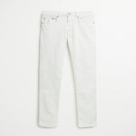 Pantalone Cinque Tasche in Bull Slim - Blanc De Blanc