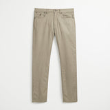 Pantalone Cinque Tasche in Cotone Delavé Slim - Vintage Khaki