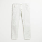 Pantalone Cinque Tasche in Bull Regular - Blanc De Blanc