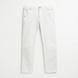 Pantalone Cinque Tasche in Bull Regular - Blanc De Blanc