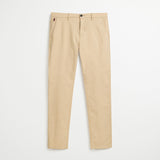 Pantalone Chino in Popeline Slim - Irish Cream