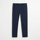 Pantalone Chino in Popeline Slim - Navy Blazer