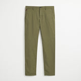 Pantalone Chino in Popeline Slim - Burnt Olive