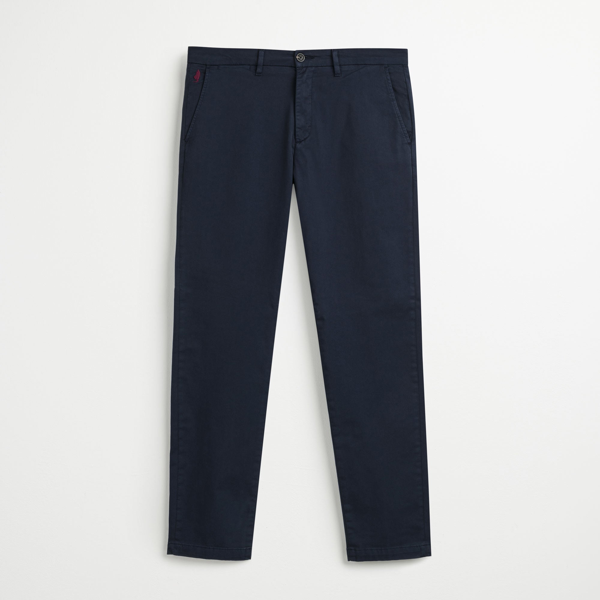 Pantalone Chino in Gabardina Regular - Navy Blazer