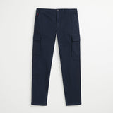 Pantalone Cargo in Popeline Regular - Navy Blazer