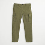 Pantalone Cargo in Popeline Regular - Burnt Olive