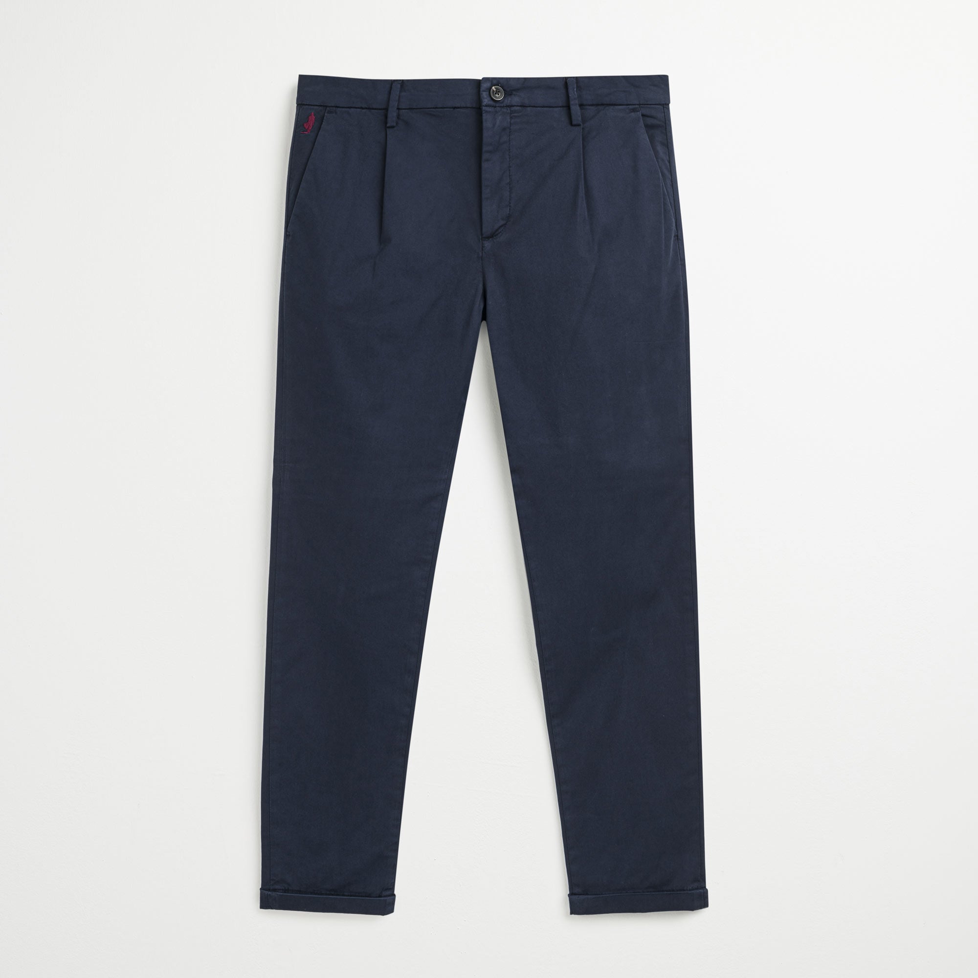 Pantalone Chino in Gabardina Relaxed - Navy Blazer