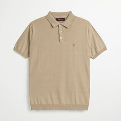 Polo Sottile in Maglia 100% Cotone - Irish Cream