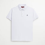 Polo 100% Cotone Jersey Tinta Unita - White