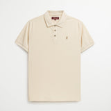 Polo in Cotton and Linen Pique