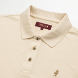 Polo in Cotton and Linen Pique