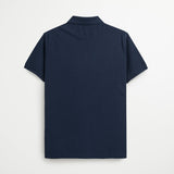 Polo in Cotton and Linen Pique