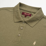 Polo in Cotton and Linen Pique