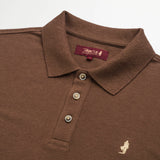 Polo in Cotton and Linen Pique