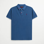 Polo 100% Cotone con Dettagli Ricamati - True Navy