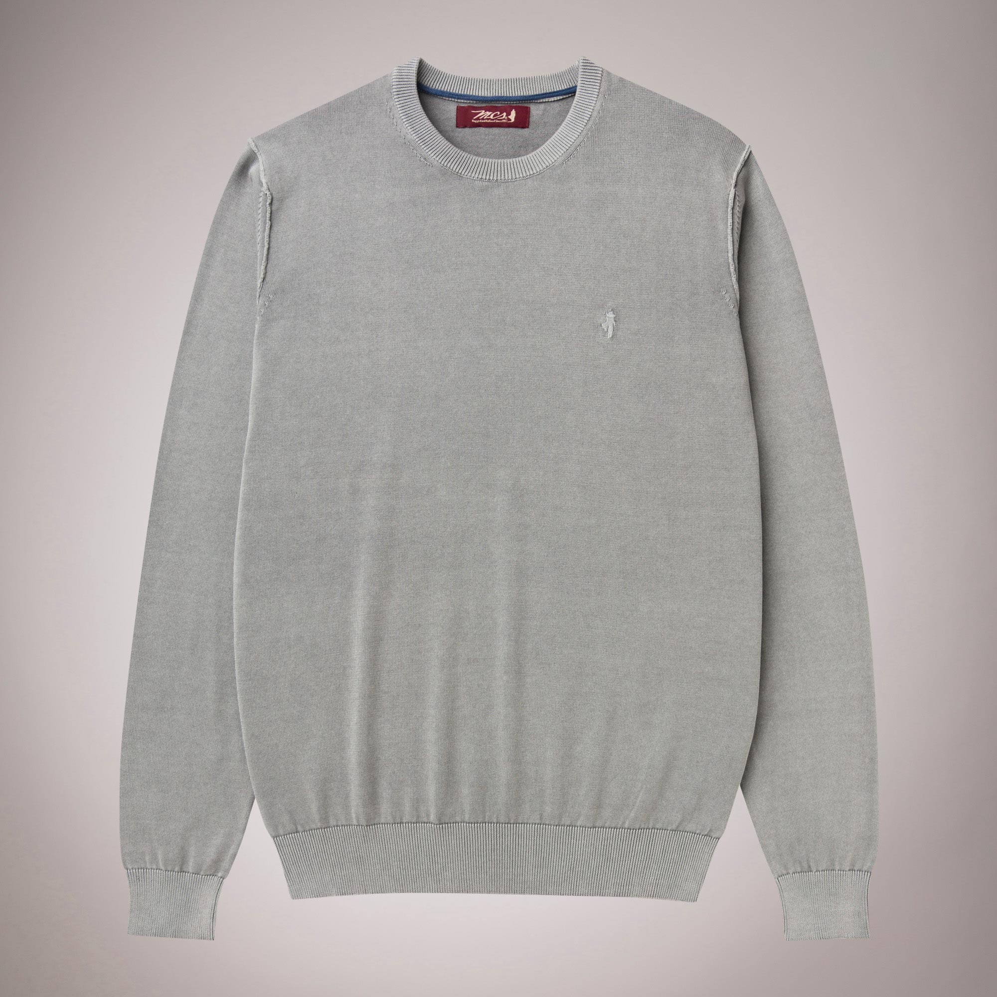 Overdyed Crew Neck Sweater 100% Cotton