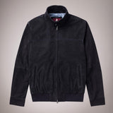 Giacca Harrington in Pelle Scamosciata