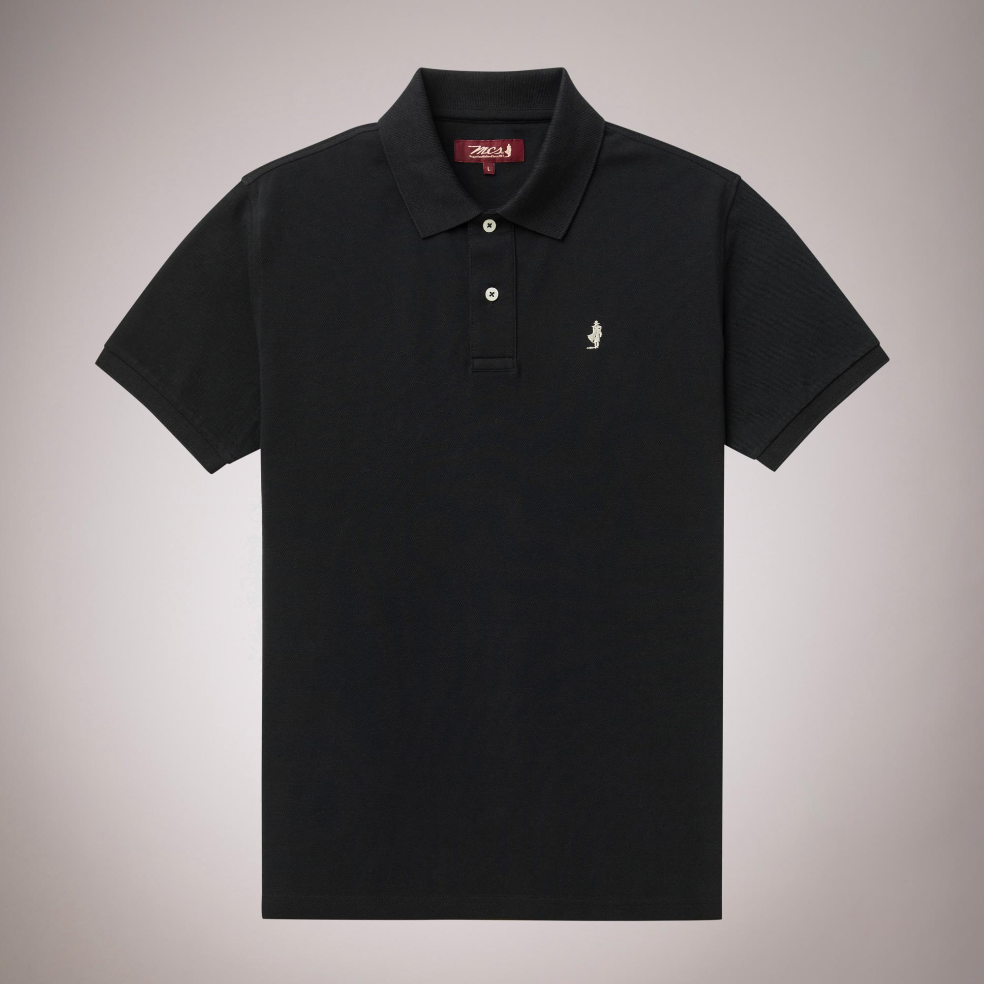 Solid Color 100% Cotton Polo Shirt