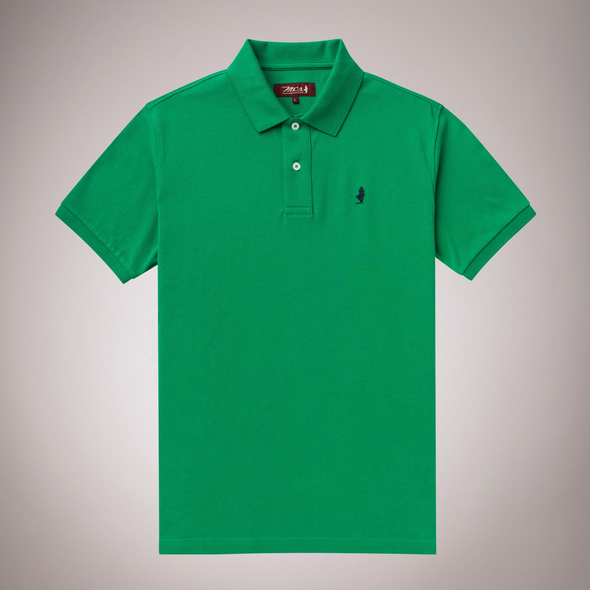 Solid Color 100% Cotton Polo Shirt