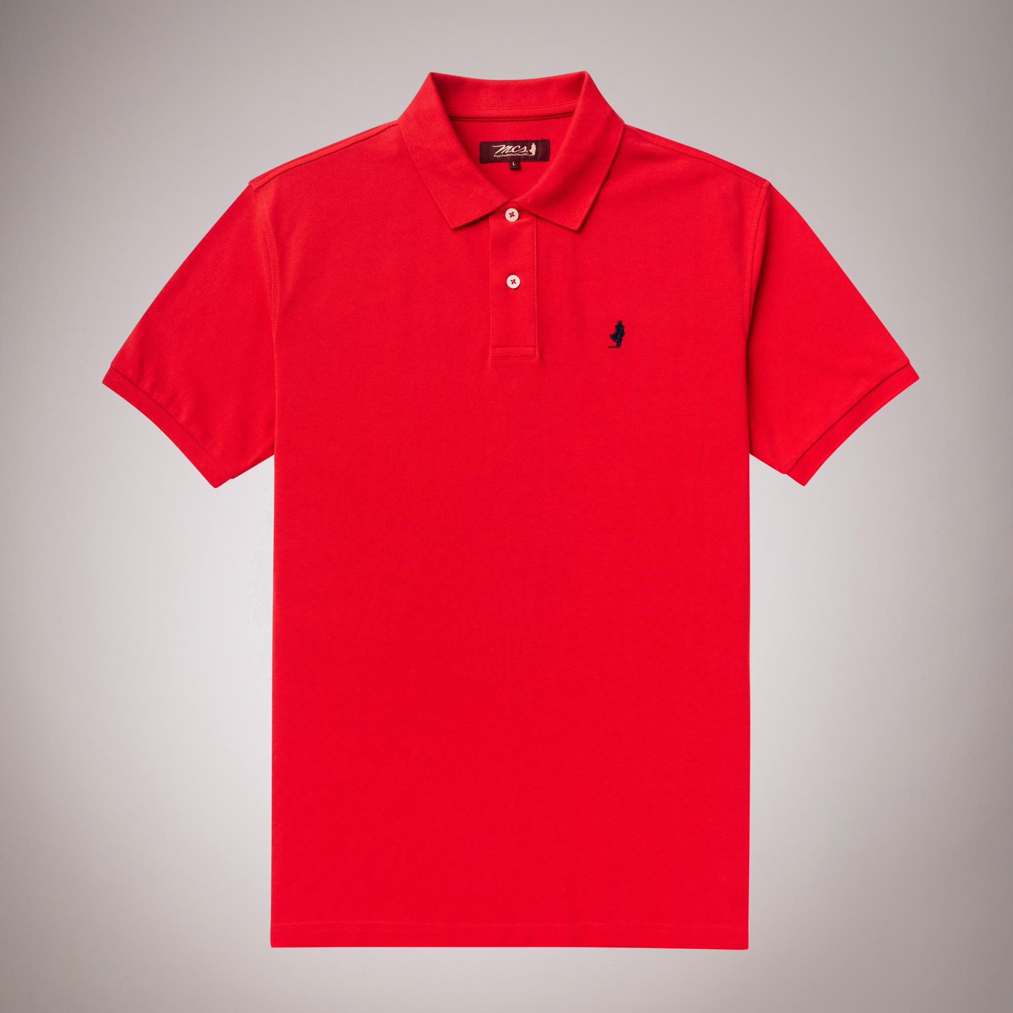 Solid Color 100% Cotton Polo Shirt