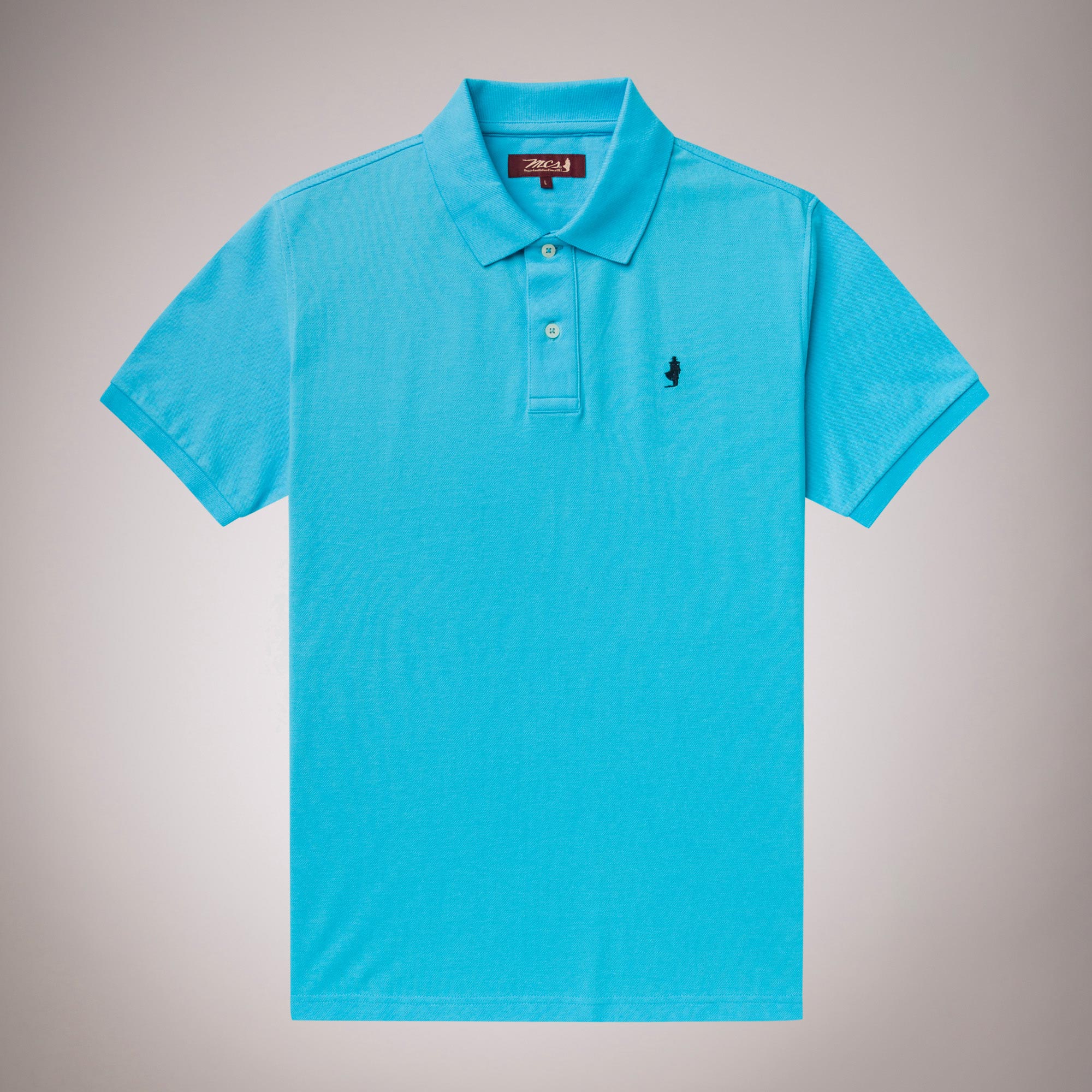 Solid Color 100% Cotton Polo Shirt