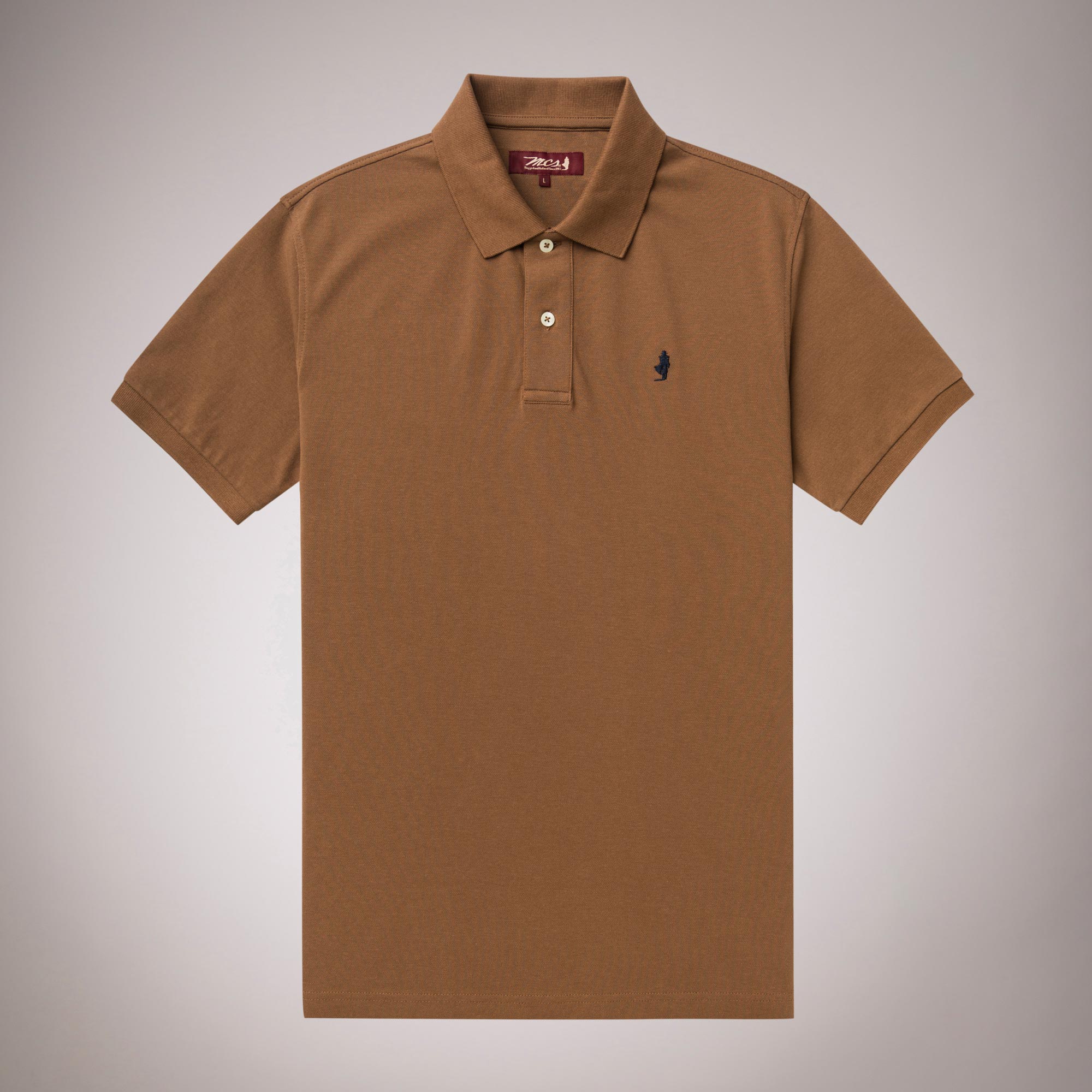 Solid Color 100% Cotton Polo Shirt